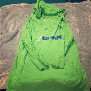 Women’s v-neck hooded braap shirt. Size M.